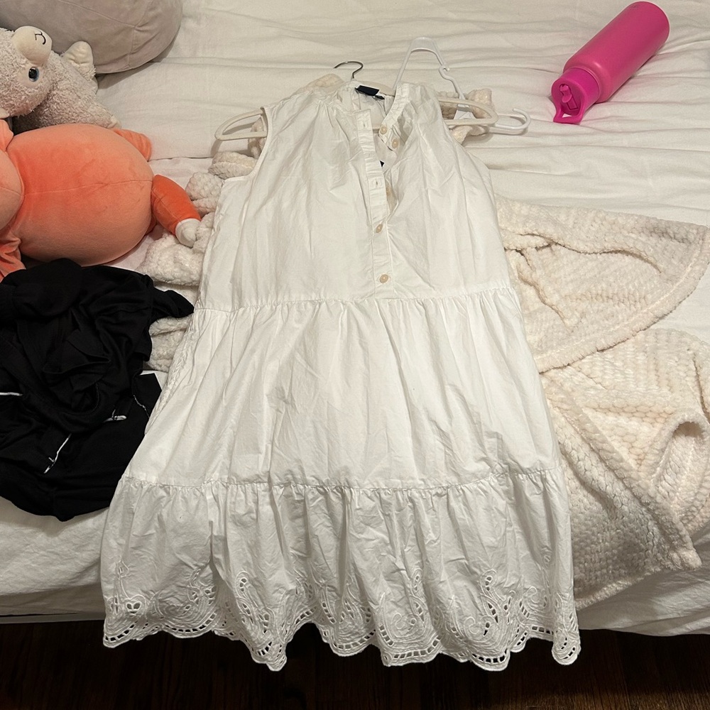 Gap tiered dress white